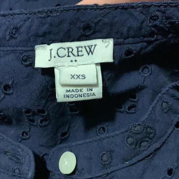 J. Crew navy sleeveless eyelet dress - Picture 12 of 14